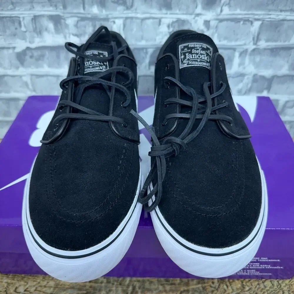 Nike Zoom Stefan Janoski+ SB Shoes Black White FD6757-001 Mens Size 12 New